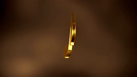 golden music note