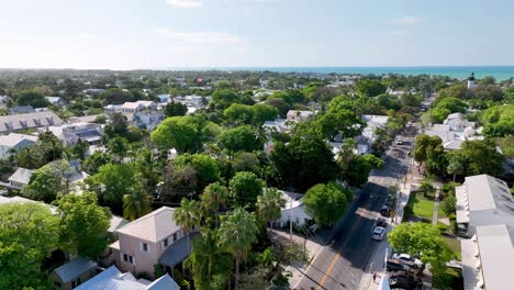 aerial push over church in key west florida