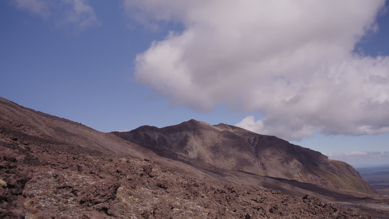 Volcanic Mountain Landscape in New Zealand
