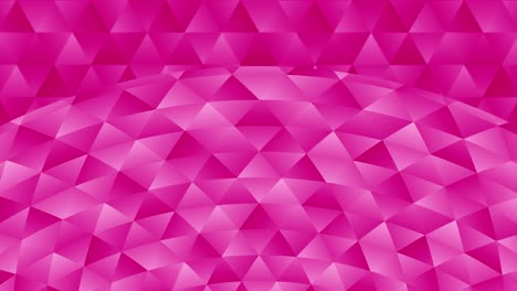 triangle pattern of geometric shapes. abstract polygonal loop animation. colorful gradient background.