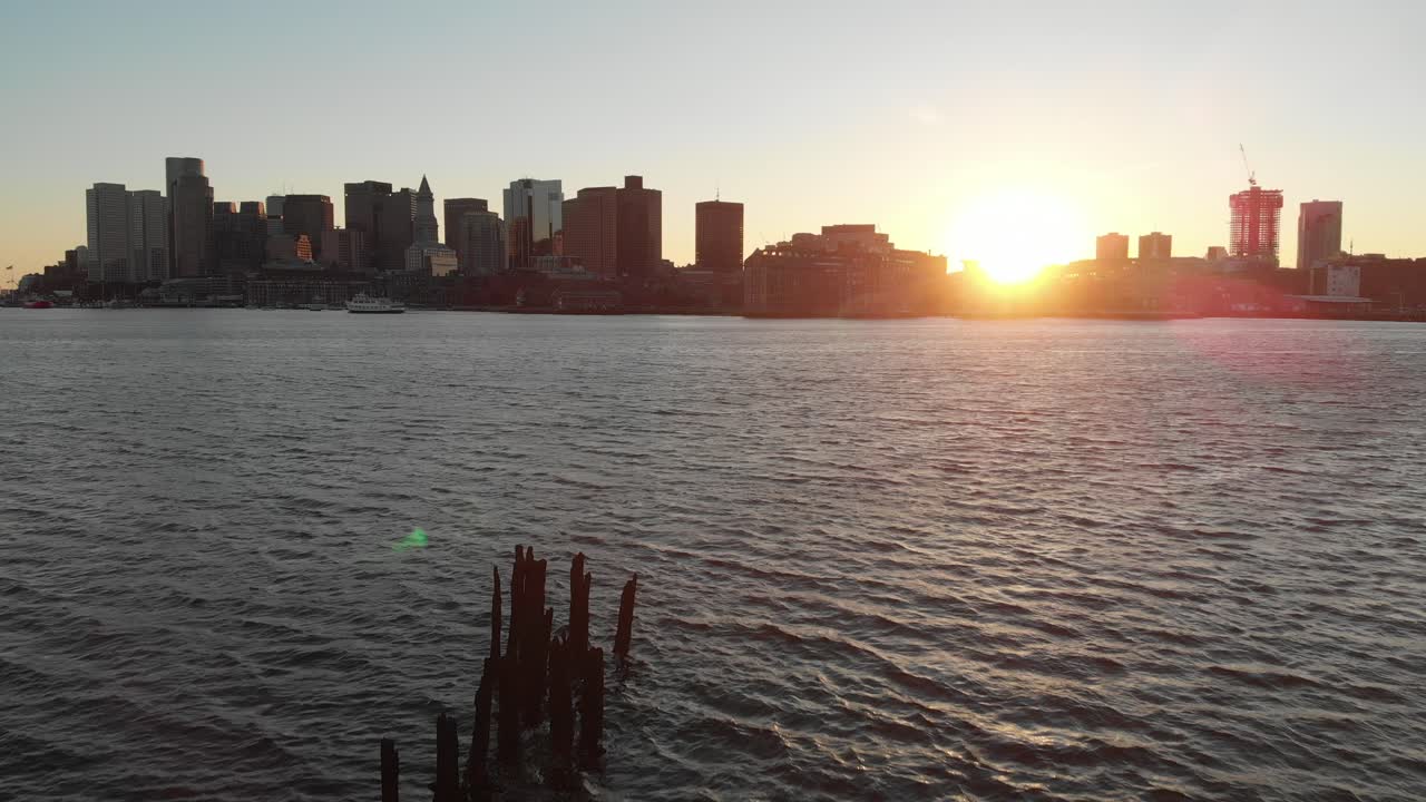 Boston Skyline at Sunset