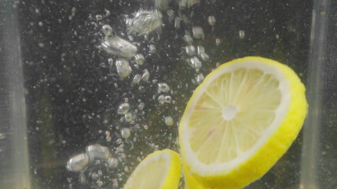As lemons descend, lemonade absorbs the citrus infusion