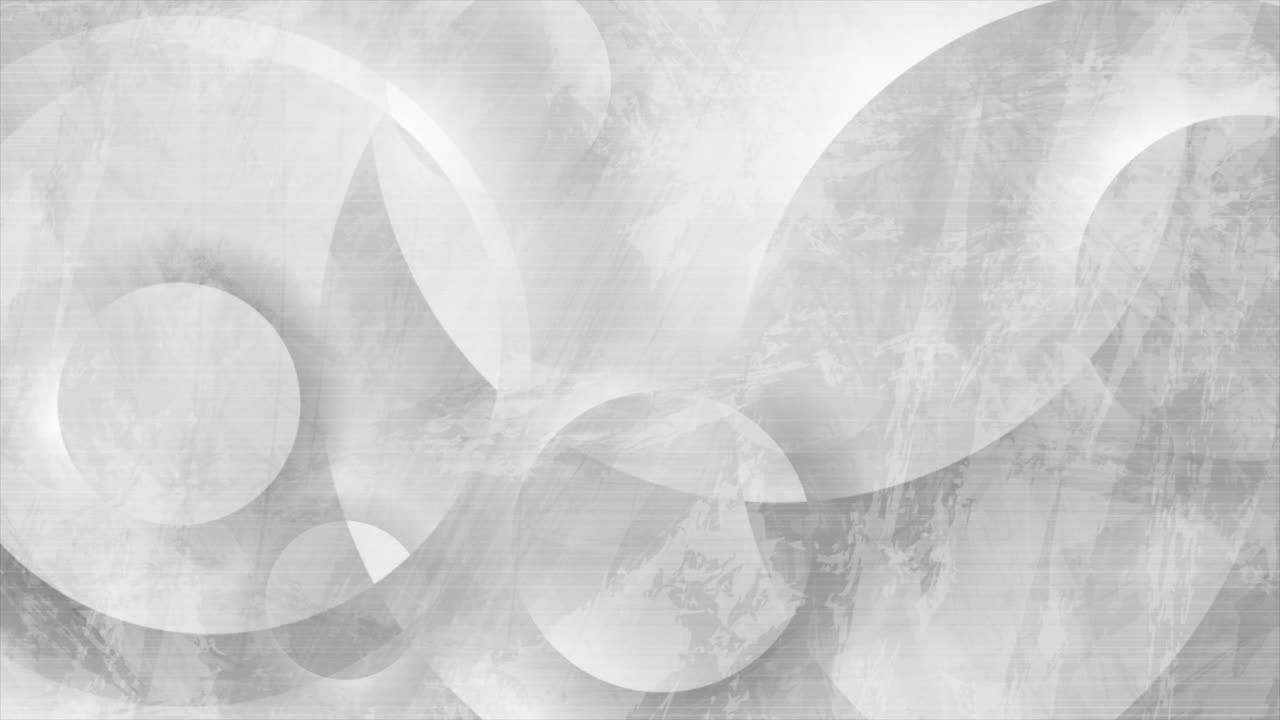 기하학적 회색 원 추상 하이테크 그런지 모션 배경