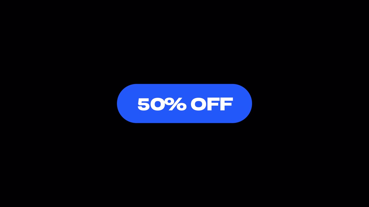 Animated Special Offer Promotion with Fifty Percent Discount