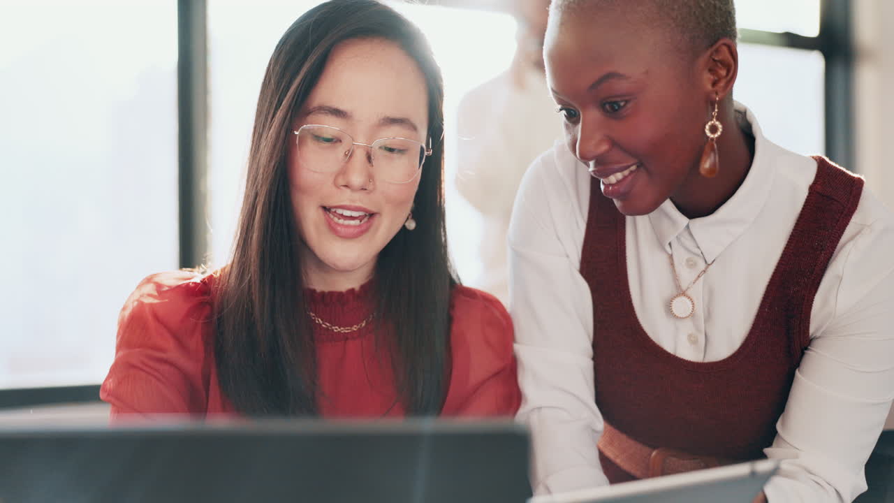 Businesswomen collaborating