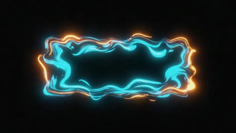 neon glowing frame