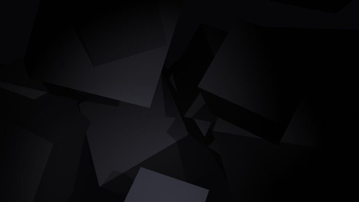Abstract Dark Geometric Cubes Moving Slowly
