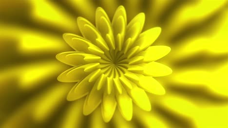 abstract yellow flower