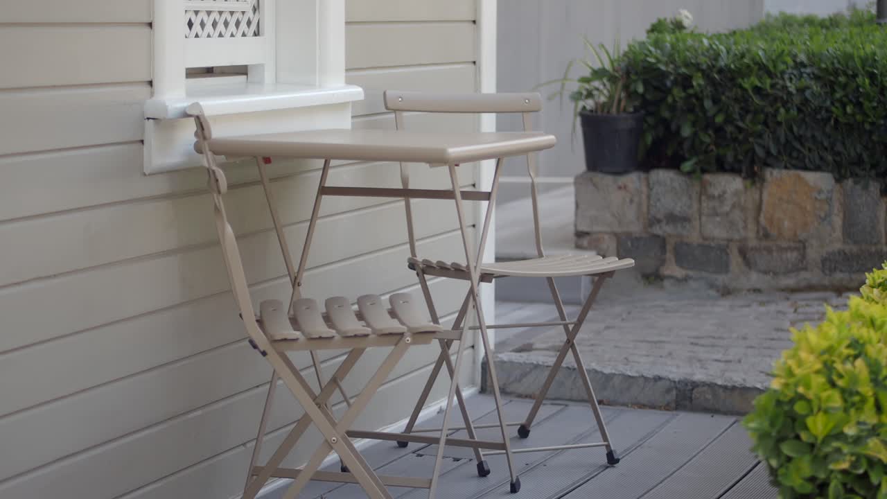 Outdoor patio seating