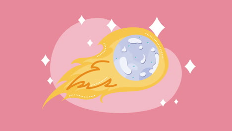 cute comet illustration