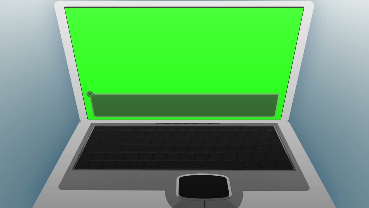 portátil en la llave de croma