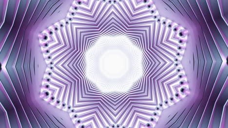 abstract glowing kaleidoscope tunnel