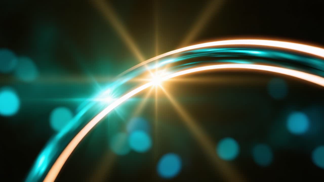 Dynamic Light Waves Create a Stunning Visual Display with Fluctuating Colors and Bright Highlights in an Enigmatic Dark Background Setting