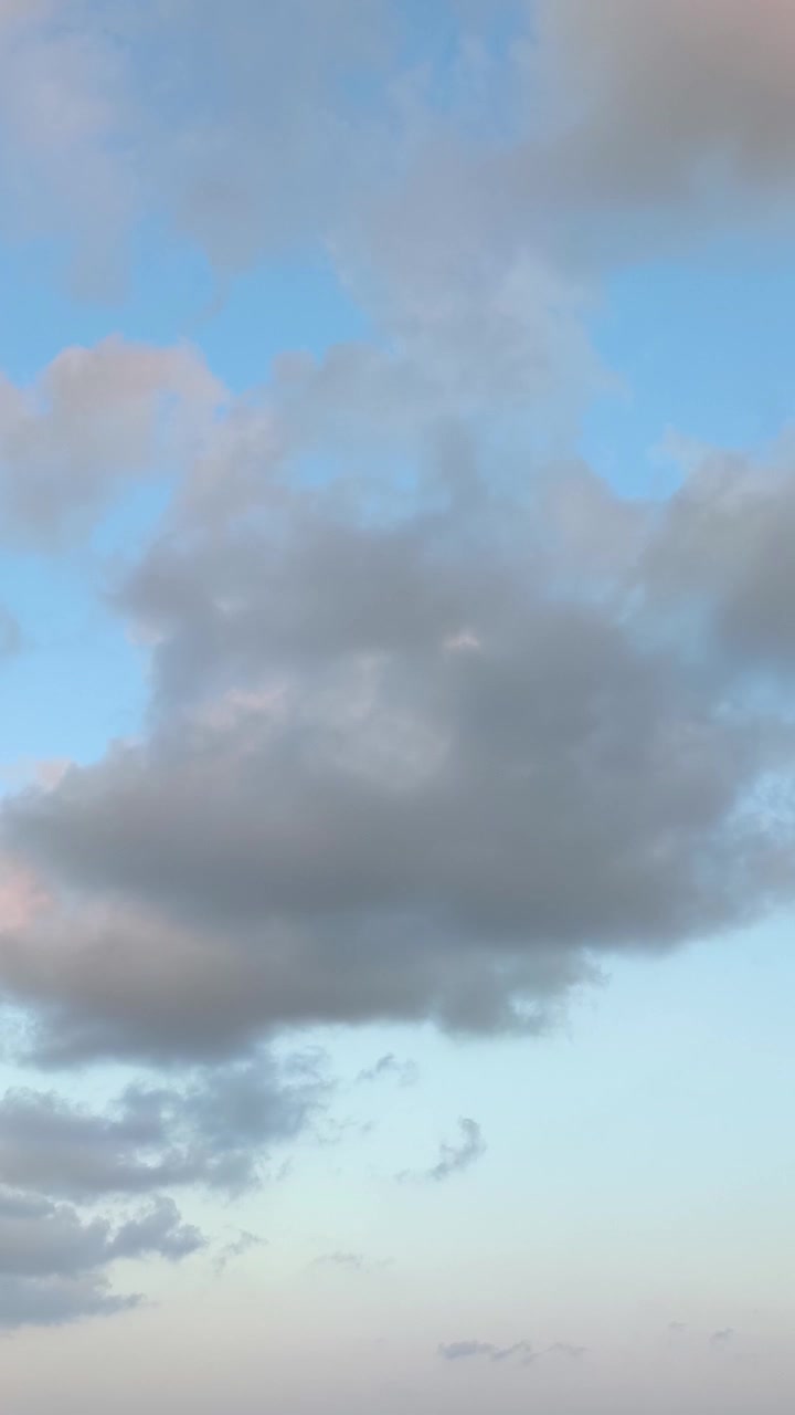 Soft Clouds Drifting Across a Clear Blue Sky