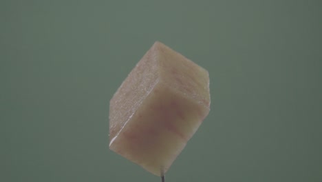 peach girando con bucle en pantalla verde para la llave de croma