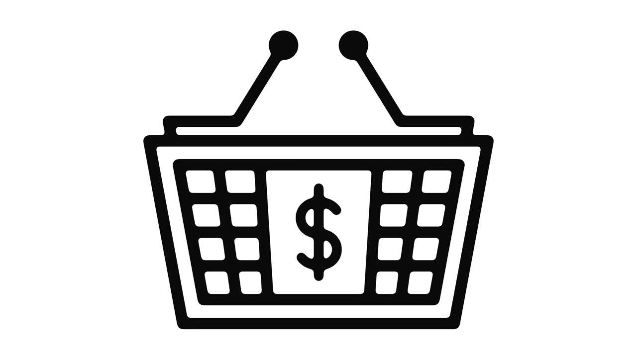 gráfico de movimiento de línea de compras