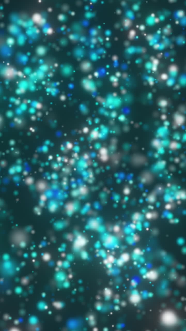 Abstract Teal and Blue Bokeh Background