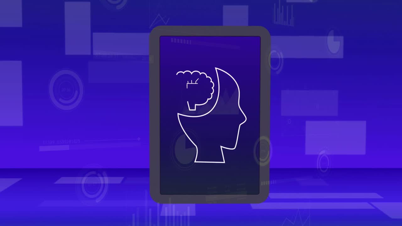 Premium stock video - Animation of ai data processing and icon over ...