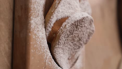sweet pancakes with powdered sugar