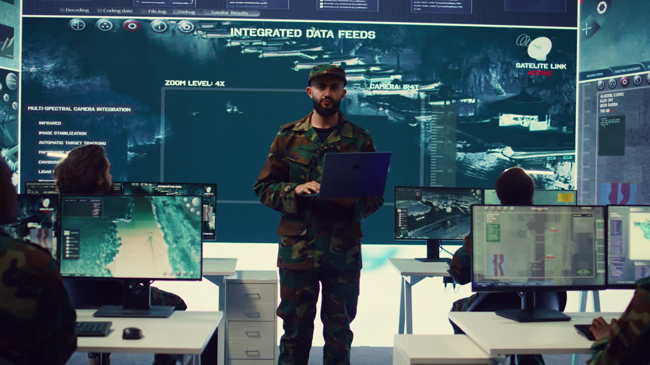 Special operations soldier allocating resources based on mission needs