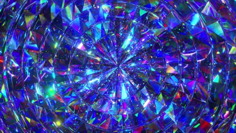 patrón fractal de cristal de diamante de colores abstractos