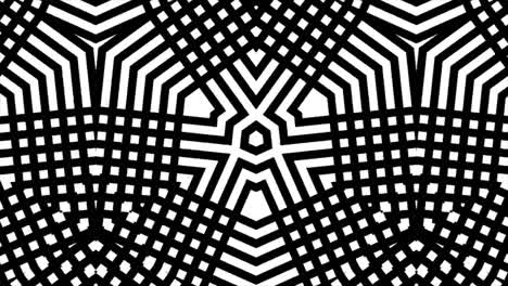 patrones geométricos en blanco y negro