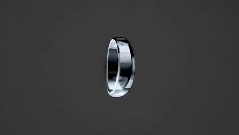 3d rendered metal circle object