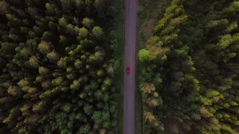 aerial: fulufjället national park in sweden