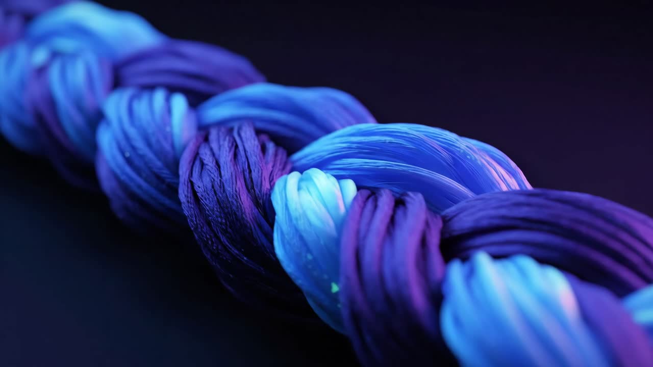 Close-up of a Braided Rope