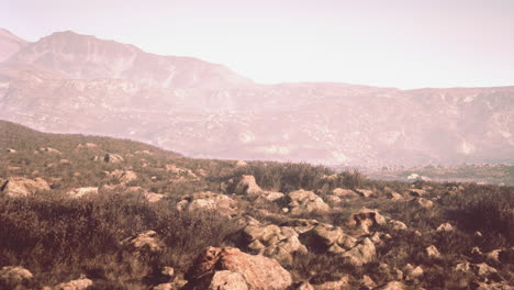 a mountainous landscape