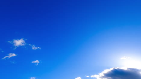 beautiful weather time lapse scenery. summer blue sky flowing.