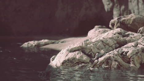 closeup of rocks on a beach