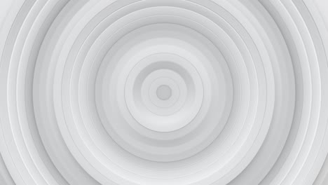 círculos concéntricos blancos bucle sin costuras animación de renderizado 3d