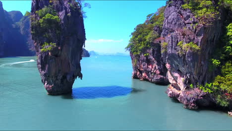 aerial view of iconic james bond island