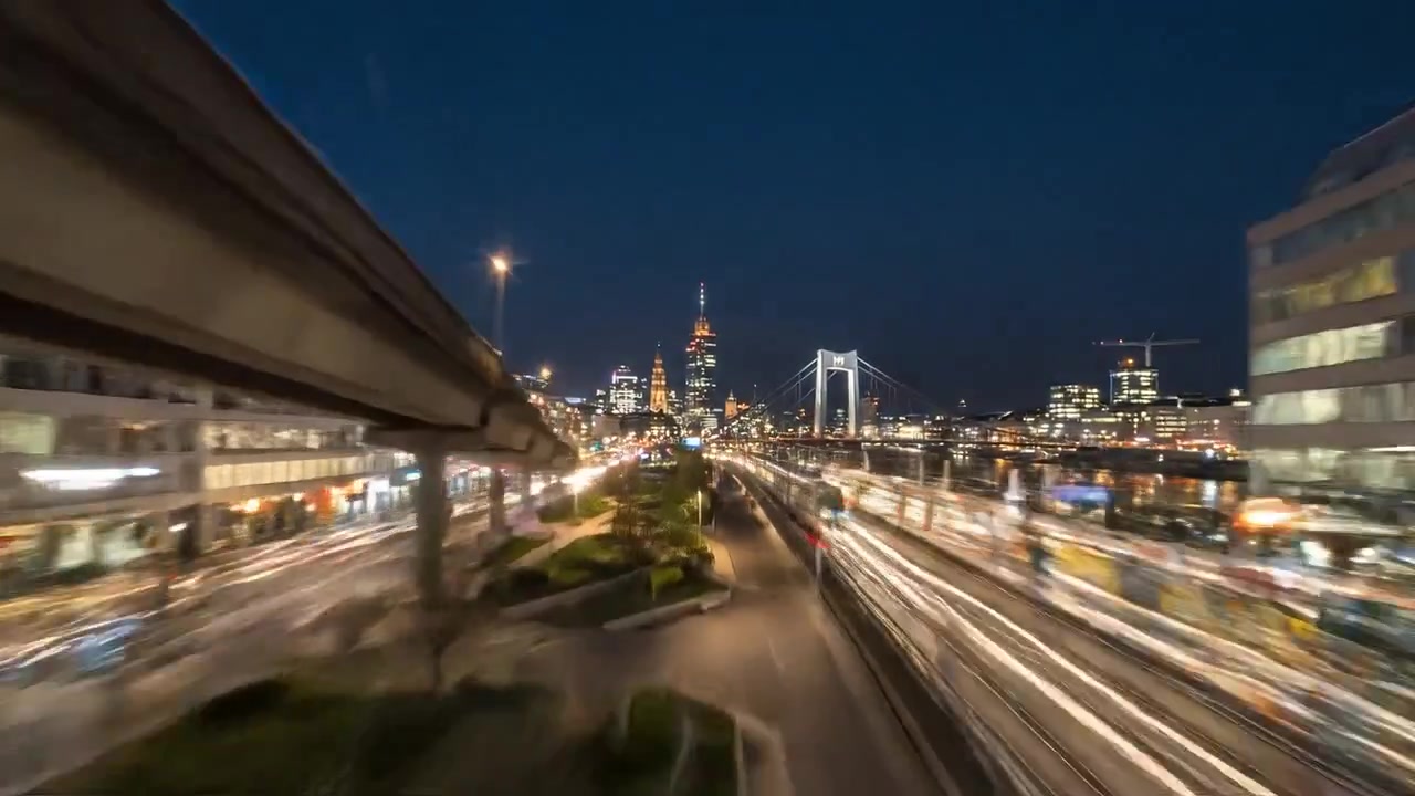 A Captivating Journey Through Urban Landscapes: A Day to Night Transition Featuring Foggy Mornings and Lively City Nights in a Dynamic City Environment