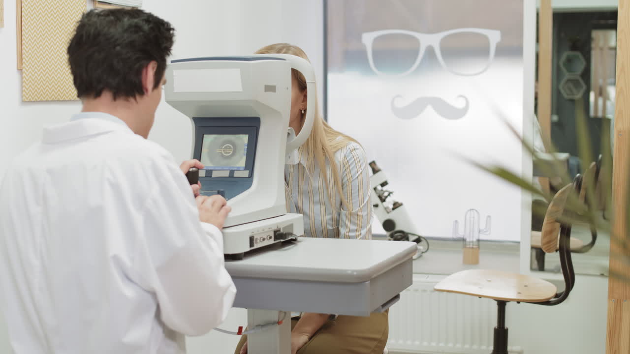 Eye Exam at Ophthalmologist's Office