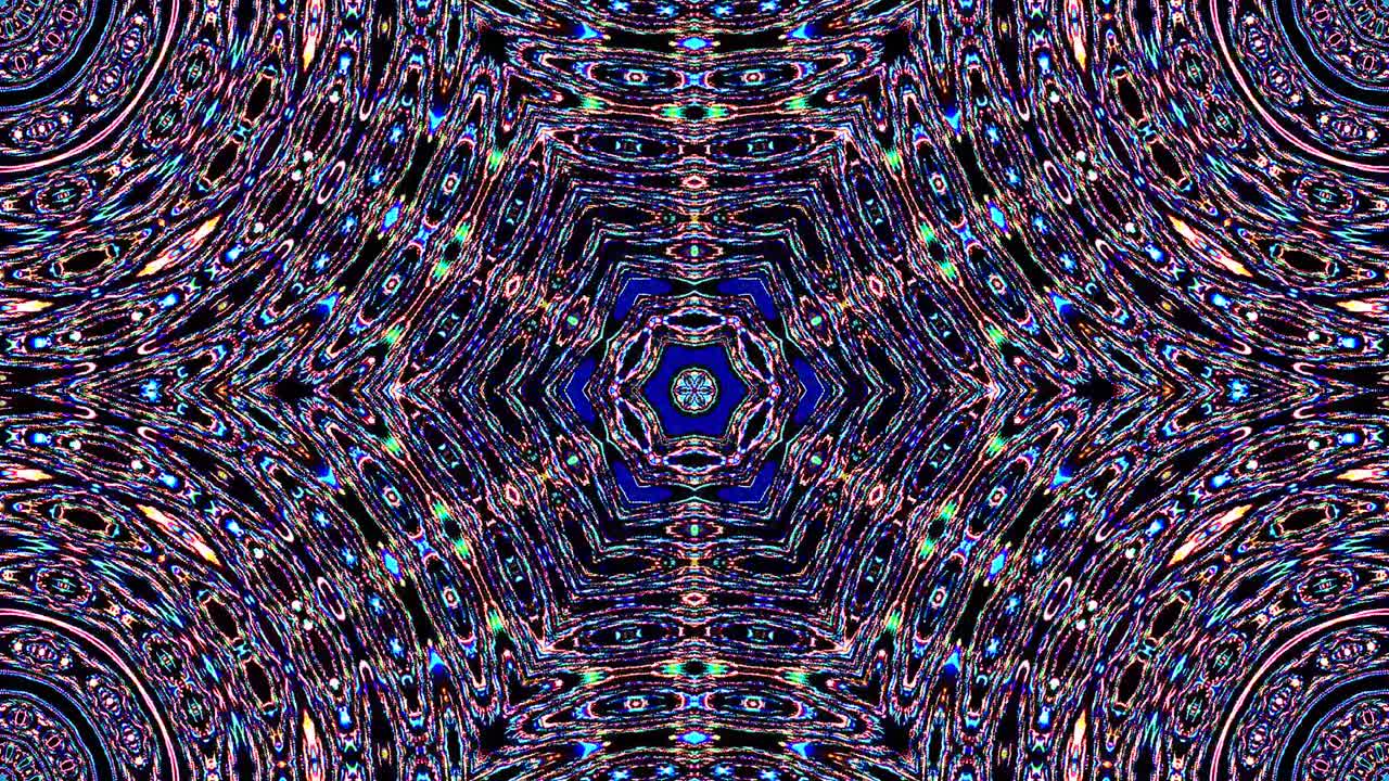 hermosas líneas abstractas brillando luz brillante conjunto suave rojo azul movimiento de color en fondo negro