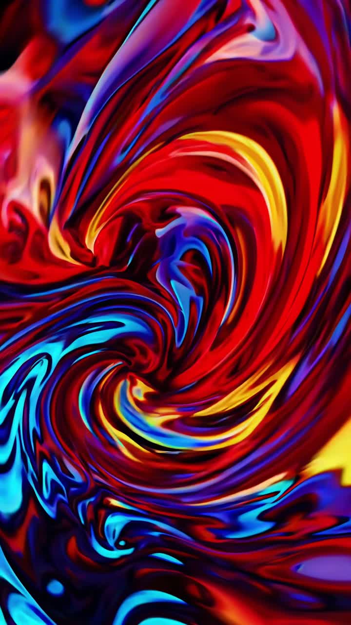 Colorful abstract symphony creating swirling patterns of vibrant colors, blending seamlessly in a mesmerizing display of fluid art, perfect for backgrounds and creative projects