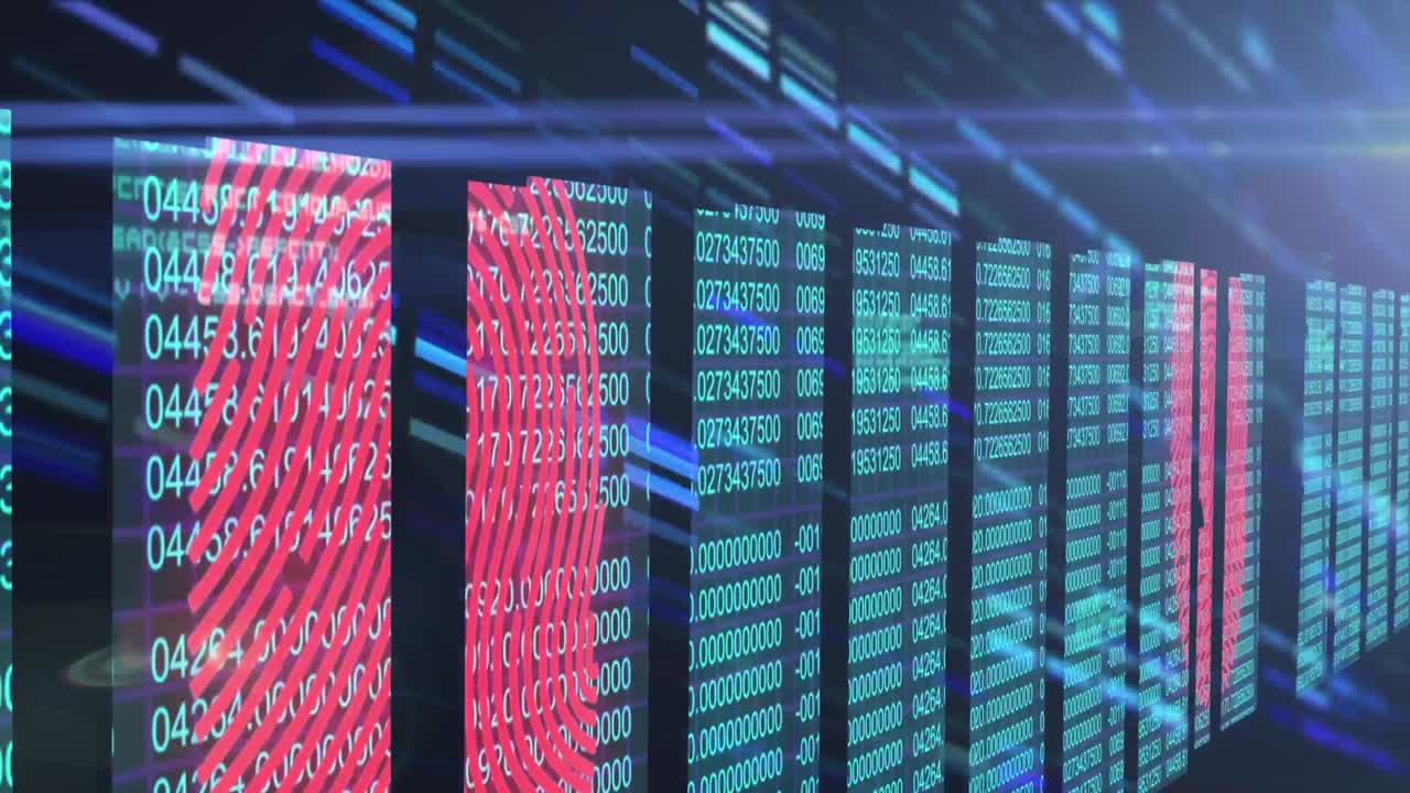 Fingerprint scanner against data processing