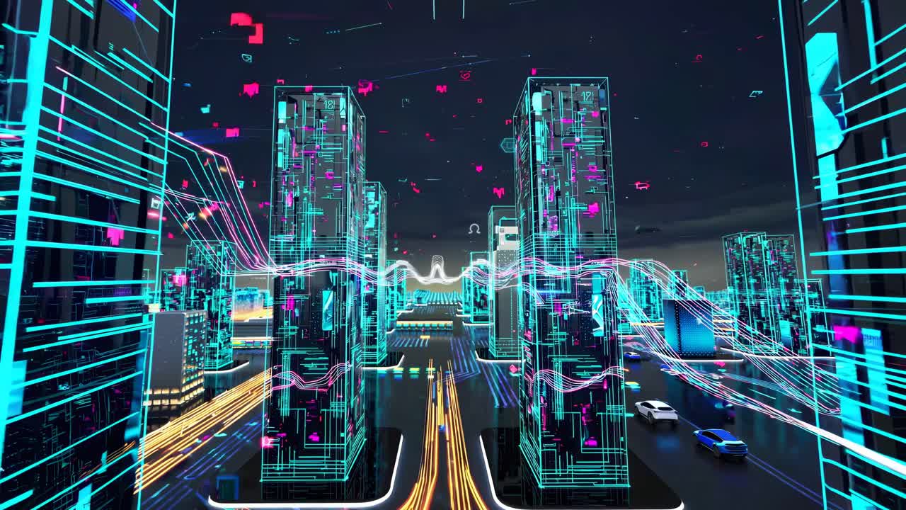 Futuristic Smart City Visualization