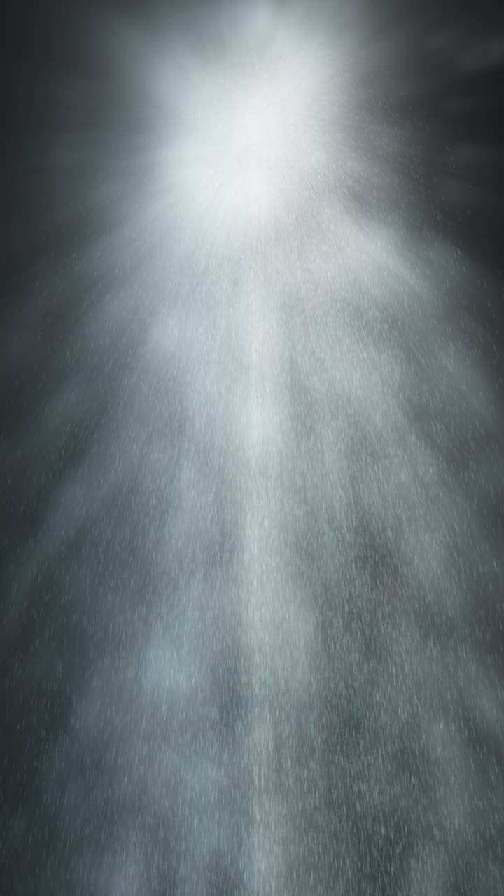 Comet with Melting Ice Debris Particles. Abstract Bright Extraterrestrial Object. 3D Animation Rendering of 3i Atlas. Vertical 9:16 format. Perfect for backgrounds about space and the cosmos