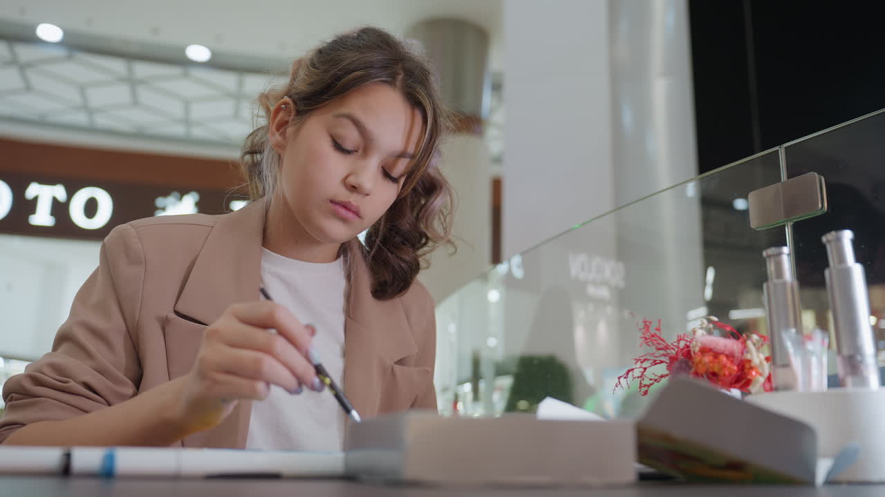 Unas mujeres preparan muestras de productos de belleza, una artista envuelve cuidadosamente a mano productos para el cuidado de la piel, una joven creadora empaqueta meticulosamente sus productos de muestra artesanales para el cuidado de la piel con gran atención