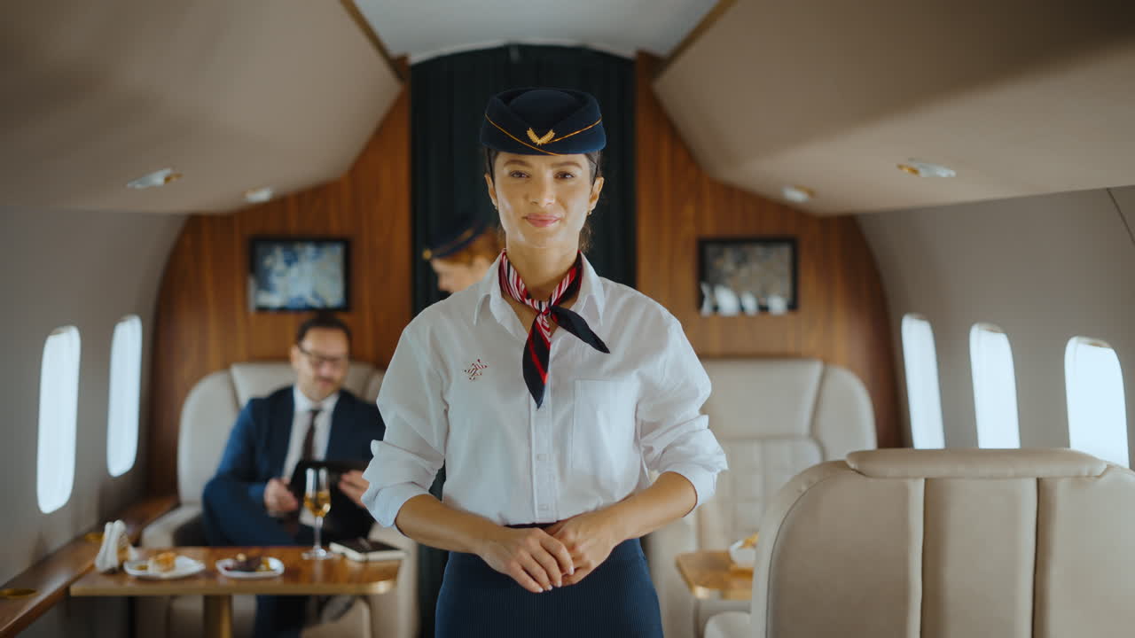 Flight Attendant in Private Jet