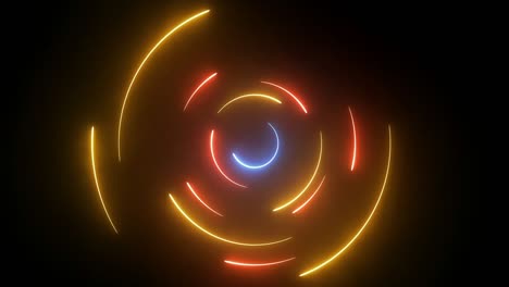 abstract circle neon background.