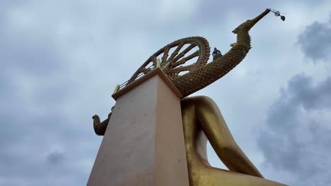 behind big buddha statue wat phra yai koh samui landmark thailand