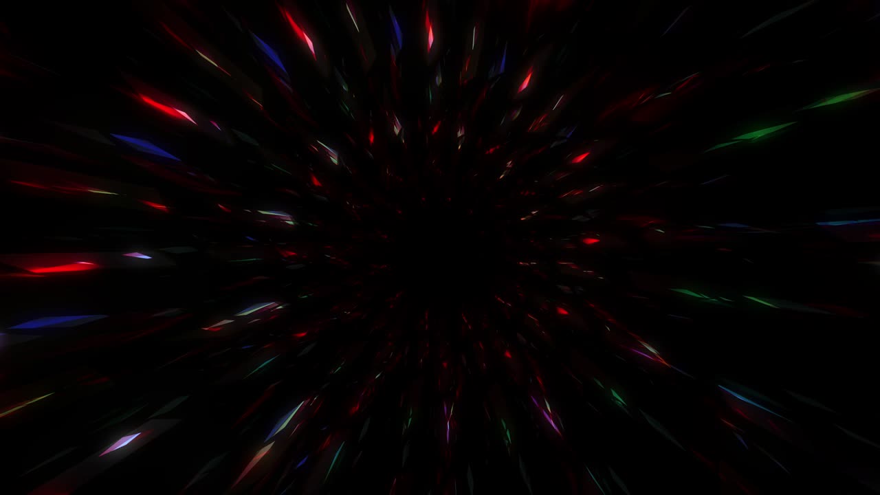 Beautiful Luxurious Shiny Particles and Sparkle Gems Animation. Abstract Black Round Looped Background
