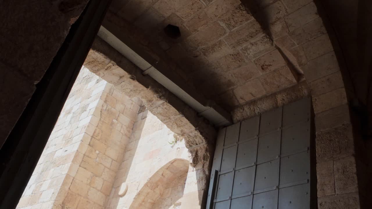 Detail of Medieval Architecture in Jaffa Gate, Jerusalem