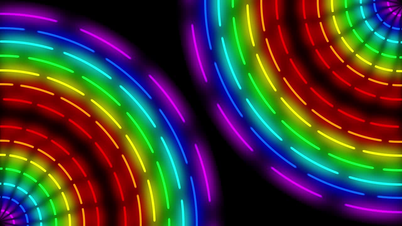 Neon line illumination animation motion graphics