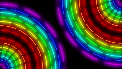 neon line illumination animation motion graphics