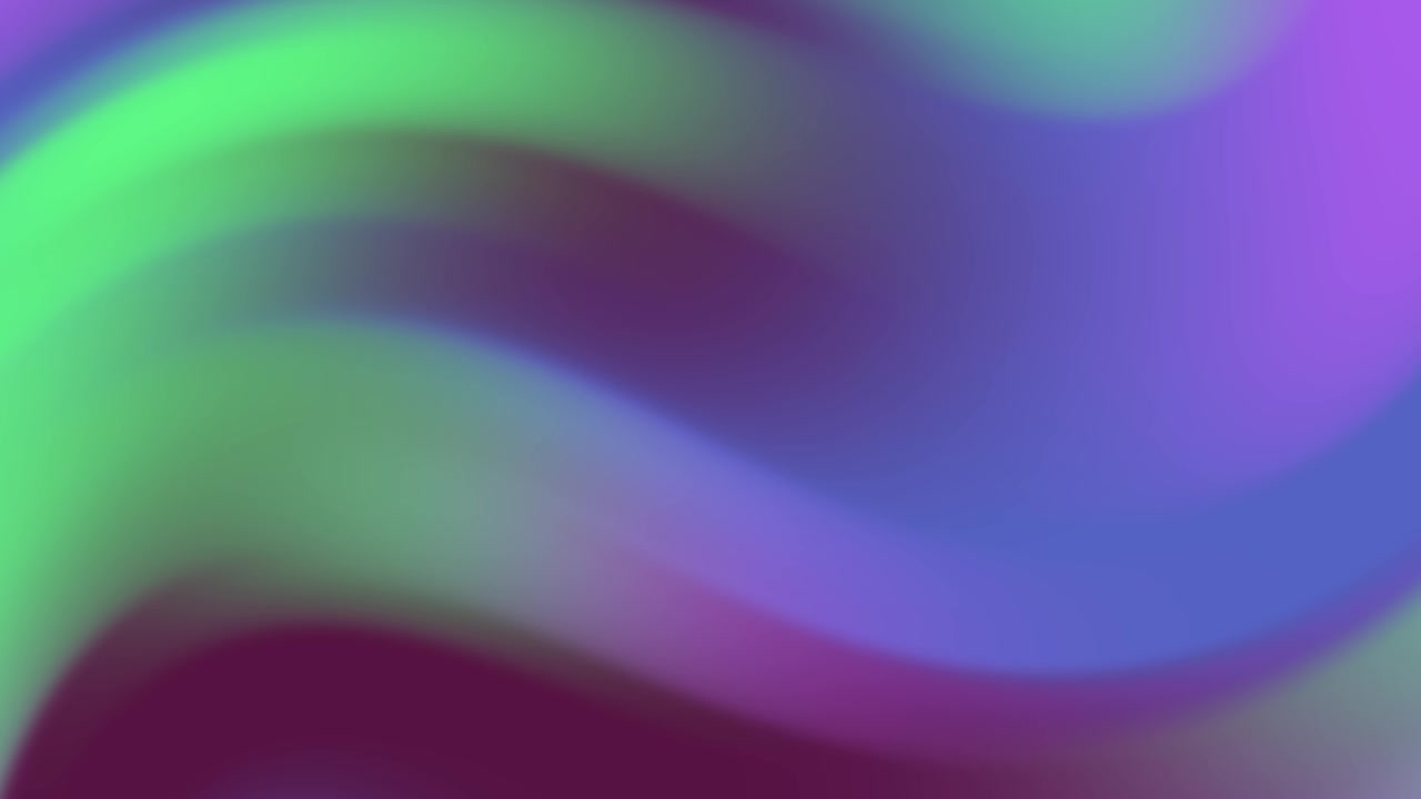 Smooth Flowing Abstract Gradient Background with Green, Blue, and Purple Hues